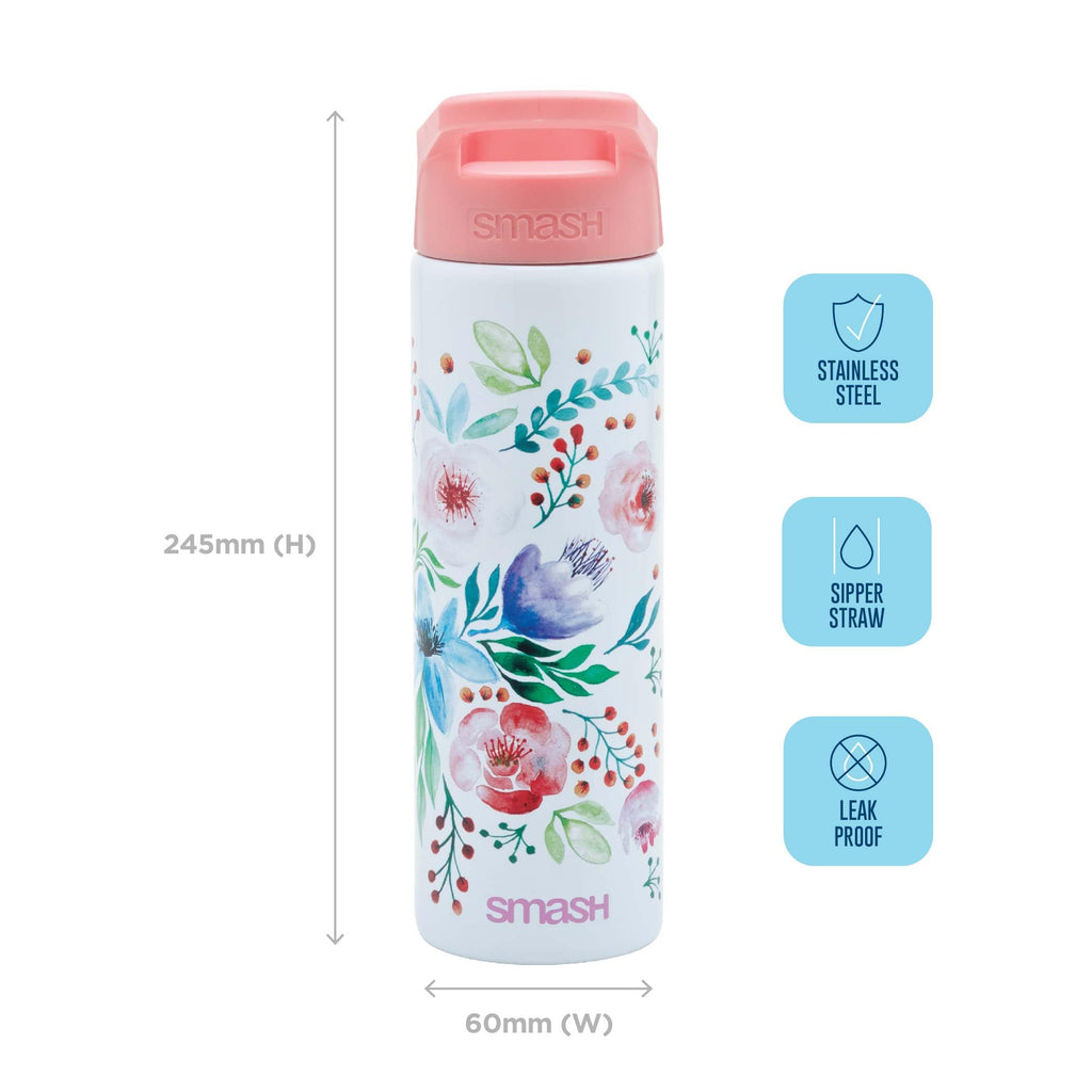 Smash Stainless Steel Water Bottle 750ml - Black