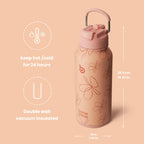 BOTTLE BOTTLE Stainless Steel Bottle with Straw and Pill Box