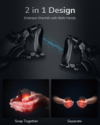 Hand Warmers 2 Pack, Rechargeable Hand Warmer with 20Hrs Warmth Time, Electric Hand Warmers 3 Levels Heating, Portable Handwarmers for Pockets and Gloves in Cold Winter, Gifts for Christmas