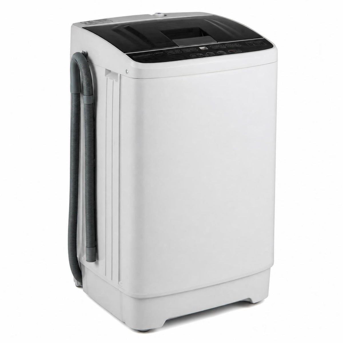 COSTWAY 8.8LBS Portable Washing Machine, Full-Automatic w/Drain Pump, White