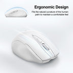 TECKNET Bluetooth Mouse, Wireless Mouse Rechargeable