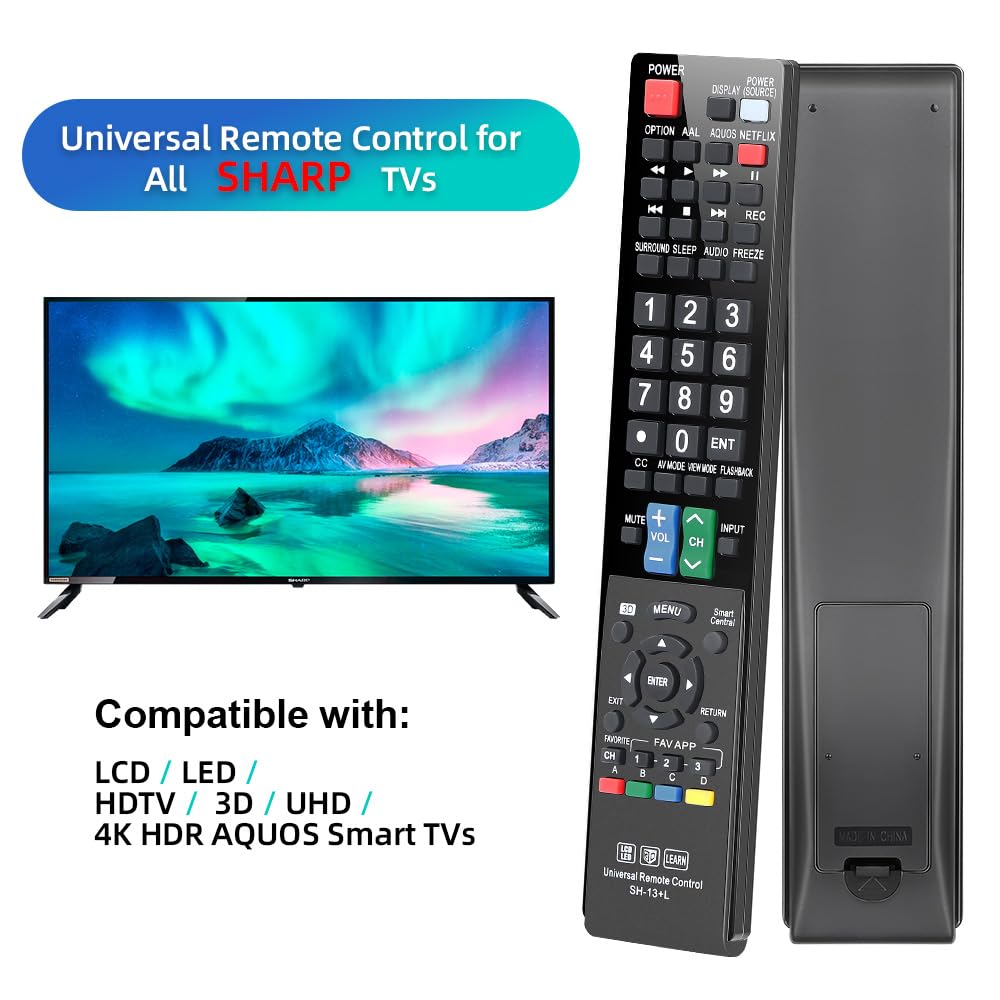 for Samsung-Smart-TV-Remote-Replacement, Universal for All Samsung TVs (BN59-01315A)