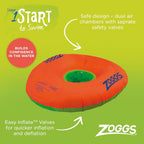Zoggs Baby Zoggy Inflatable Trainer, Swim Seat