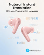 Soundcore P31i by Anker Translation Earbuds with Real-Time Adaptive ANC