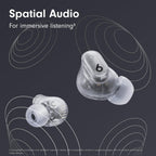 Beats Studio Buds + | True Wireless Noise Cancelling Earbuds, Enhanced Apple & Android Compatibility, Built-in Microphone, Sweat Resistant Bluetooth Headphones, Spatial Audio - Black/Gold