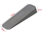 Merriway BH04892 Heavy Duty Non Slip Rubber Door Wedge, Grey, Pack of 2