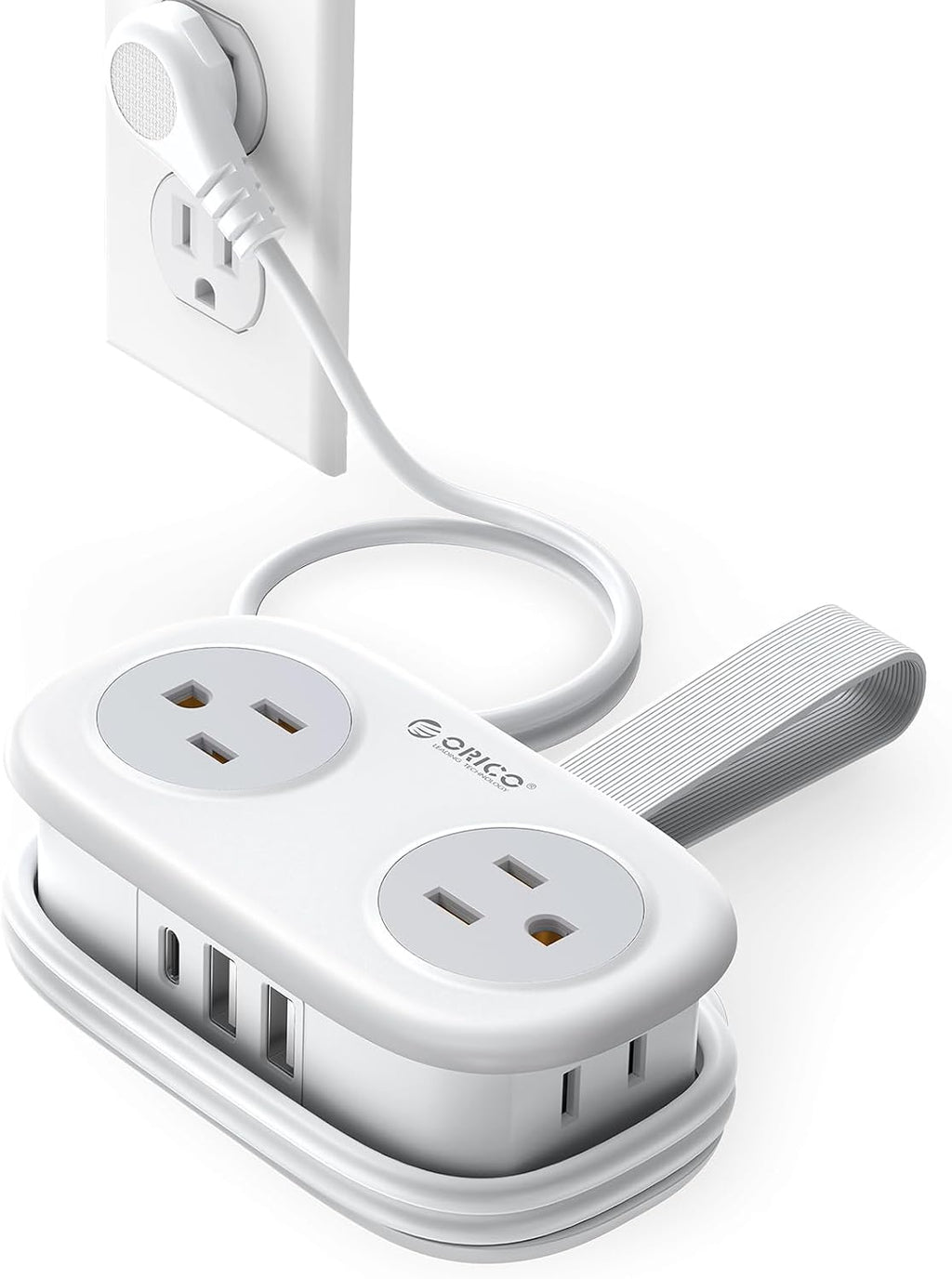 ORICO Cruise Approved Travel Power Strip, 4FT Wrap-Around Extension Cord