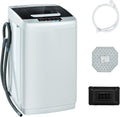 COSTWAY 8.8LBS Portable Washing Machine, Full-Automatic w/Drain Pump, White