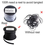 100ft - 1/2 inch PET Expandable Braided Sleeving – Black – Alex Tech Braided Cable Sleeve
