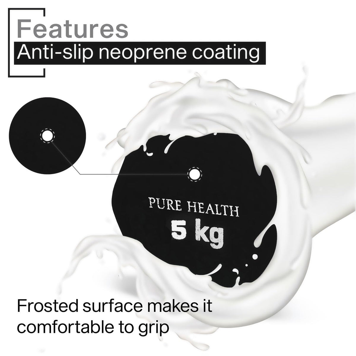 Neoprene Dumbbell Hand Weights Pair Home Exercise for Women Men Arm Pilates Dumbbells in 1kg 1.5kg 2kg 3kg 4kg 5kg 8kg 10kg Set