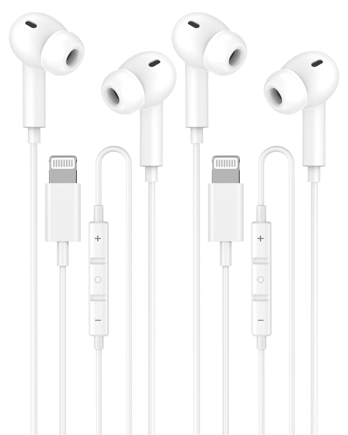 2 Pack [Apple MFi Certified] Wired Headphones for iPhone 14 13 12 Pro Max
