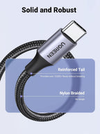 UGREEN USB A to USB C Cable 3A USB to USB C Charger Cable Fast Charge 0.5M