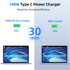 Mac Book Pro charger-140W Type C Super Fast Charger,Compatible with MacBook