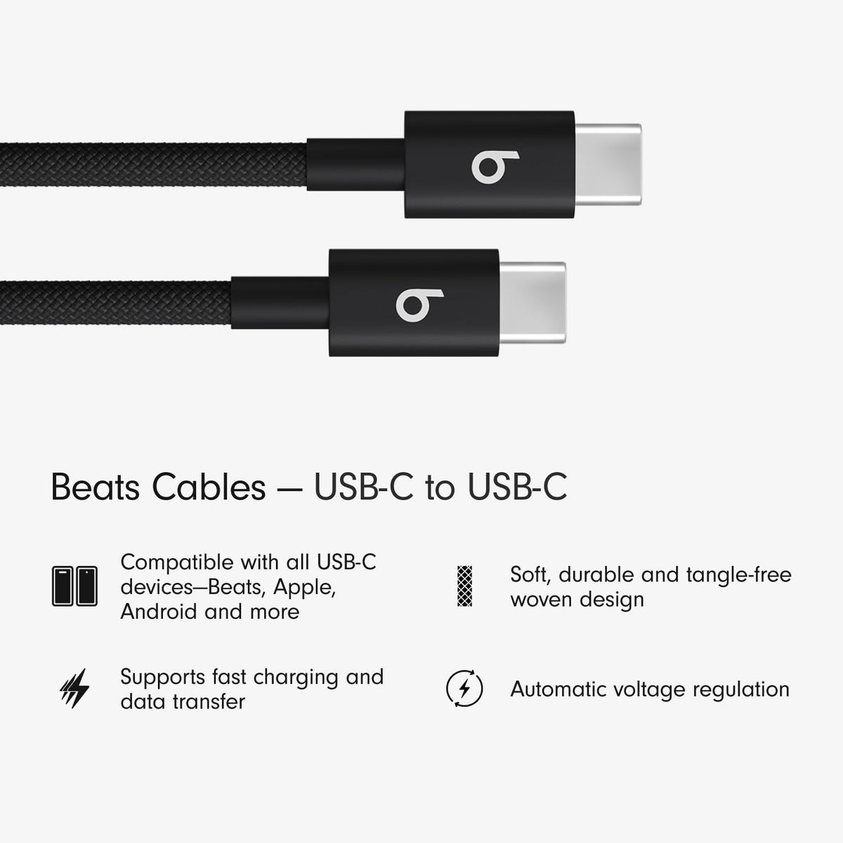 Beats Solo Buds - Wireless Bluetooth Earbuds with USB-C Charging Cables (1.5) - Storm Gray
