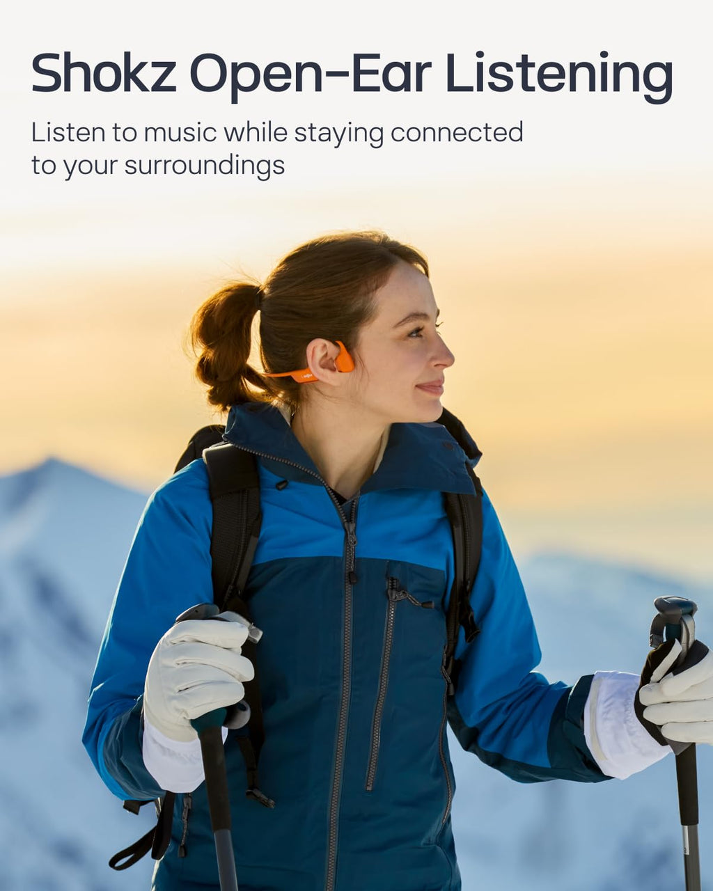 SHOKZ OpenRun Pro 2 Bone Conduction Bluetooth Sport Headphones, Black