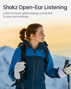 SHOKZ OpenRun Pro 2 Bone Conduction Bluetooth Sport Headphones, Black
