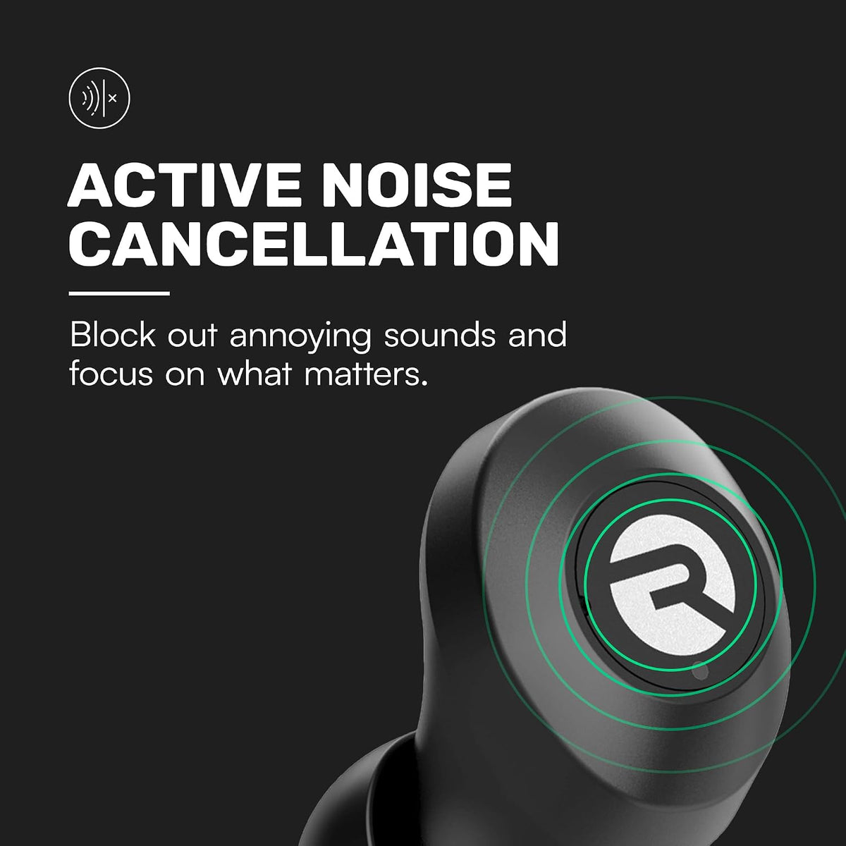Raycon Everyday Bluetooth Wireless Earbuds with Microphone - Active Noise Cancelling, Sweat & Water-Resistant Earphones, Ear Buds Wireless Bluetooth (Mint)