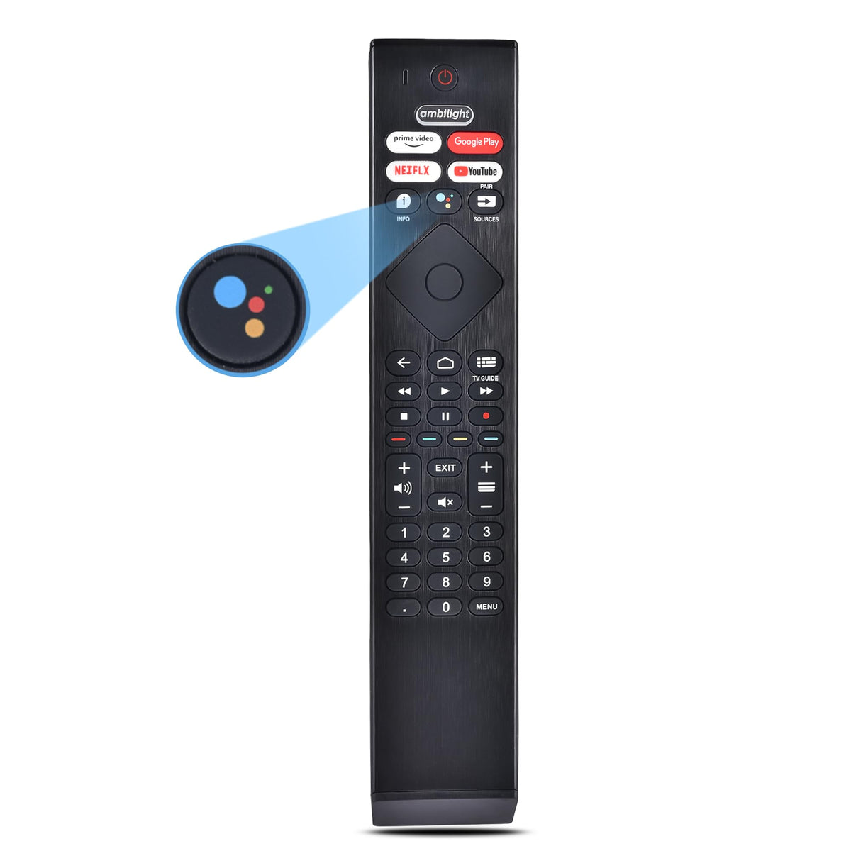 Replacement for Hisense Smart Google TV Voice Remote Control