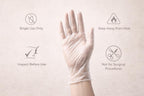 1ABOVE 100 Clear Vinyl Disposable Gloves Small, Powder-Free Latex-Free Ambidextrous Gloves for Food Handling Except Fatty Foods, Cleaning, Hairdressing, Beauty & Everyday Tasks