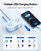 ORICO Cruise Approved Travel Power Strip, 4FT Wrap-Around Extension Cord
