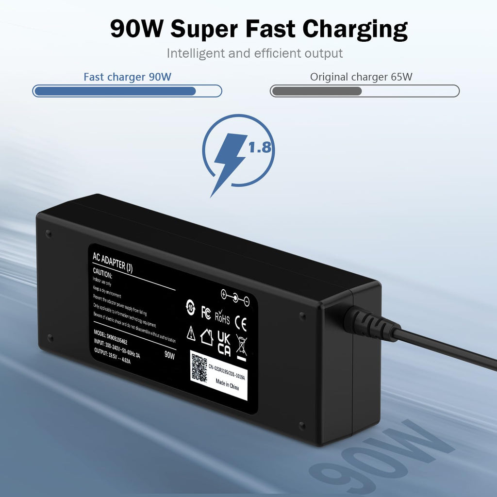 65W USB C Laptop Charger Compatible with HP Spectre Elitebook Chromebook