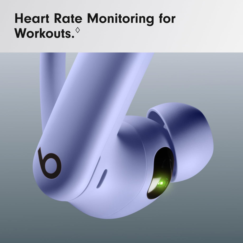 Beats Powerbeats Pro 2 - Wireless Noise Cancelling Workout Earbuds with Secure- Fit Earhooks, Up to 45-Hour Battery with Charging Case, Sweat & Water Resistant, Heart Rate Monitoring - Jet Black
