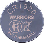 Warriors 5X CR1620 Batteries, 3V Lithium Coin Batteries
