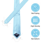 URAQT Men Solid Satin Necktie, 8cm Classic Formal Tie