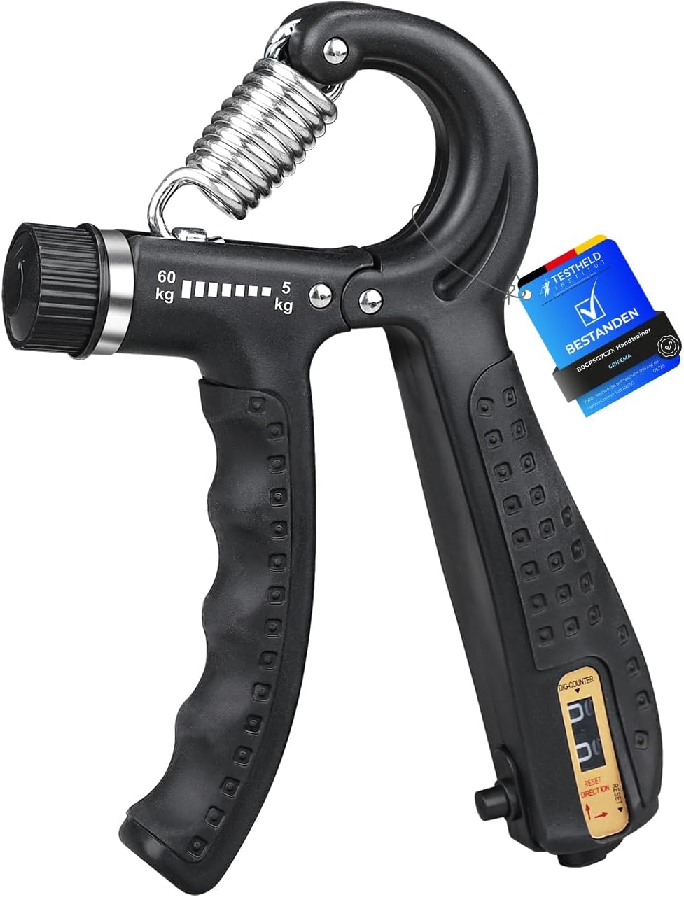 GRIFEMA GA5003 Hand Grip Strengthener Forearm Gripper 5-60kg Black