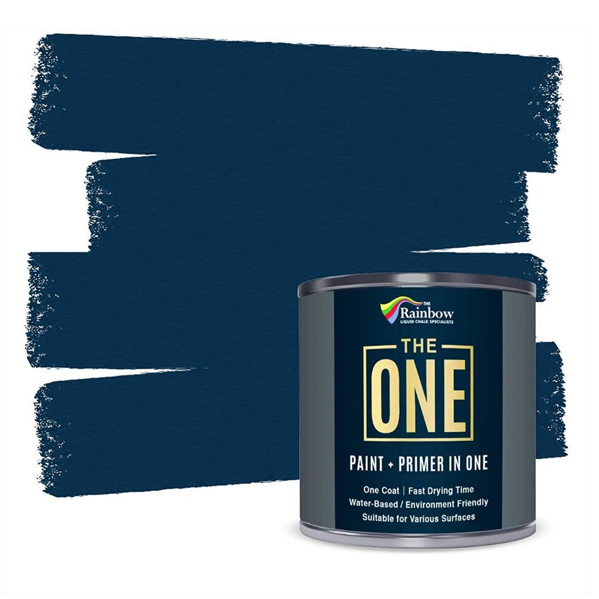 The ONE All-In-One Paint & Primer - Deep Red Satin, 2.5 L | Multi-Surface 1 Coat Formula | Easy Indoor & Outdoor Decorating for Home & Garden Walls, Floors & Furniture | Durable, Water-Based & Low VOC