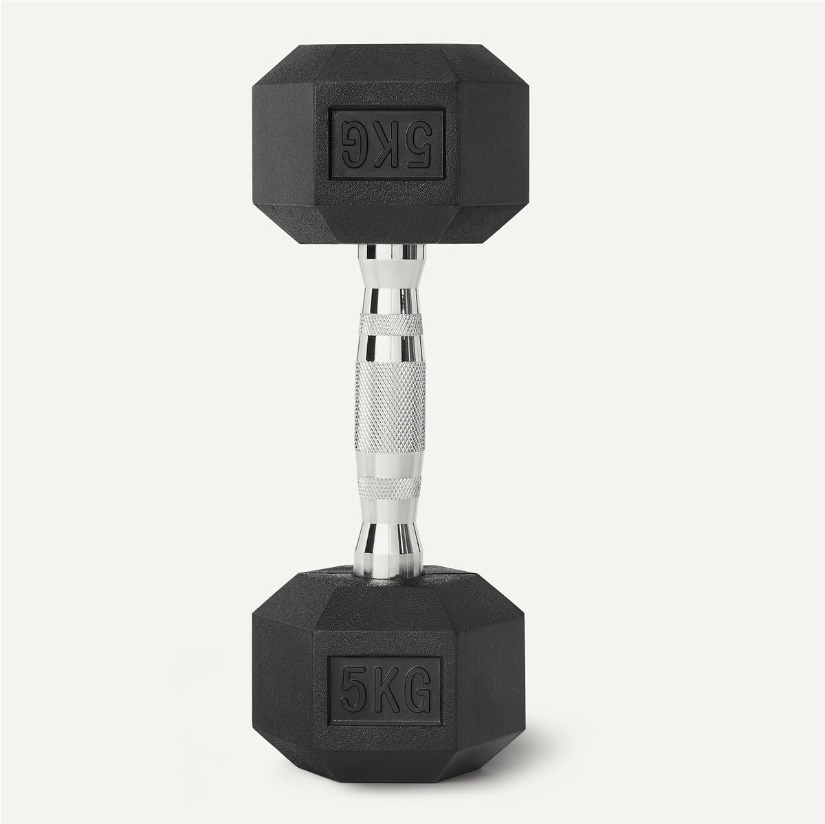Amazon Basics Rubber Encased Hex Dumbbell Weights Set