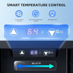 Antarctic Star Beverage Refrigerator Cooler 68 Can, Mini Fridge with Glass Door for Beer Drinks Wine,Freestanding Small Fridge with Electronic Temperature Control for Home and Bar,1.7 cu.ft