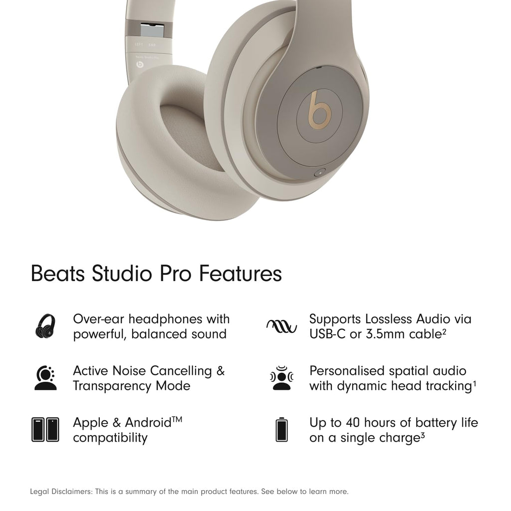Beats Studio Pro with AppleCare+ for Headphones (2 Years) - Sandstone