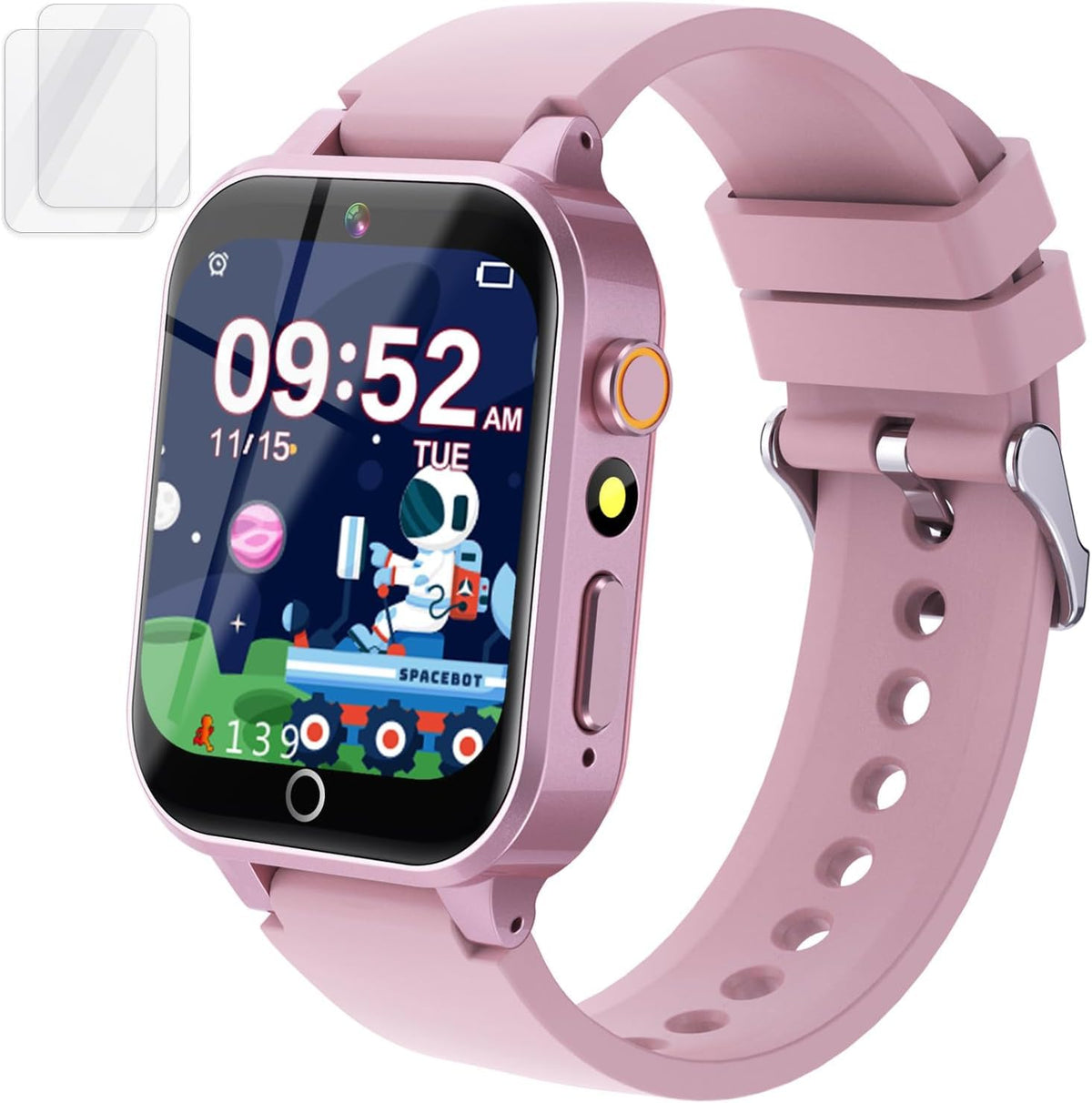 Kids Smart Watches Girls Age 5-12, 26 Games High-Resolution Touchscreen Kids Watch with Video Camera Music Player Pedometer Flashlight 12/24 hr Educational Toys Birthday Gifts for Girls Ages 6 7 8