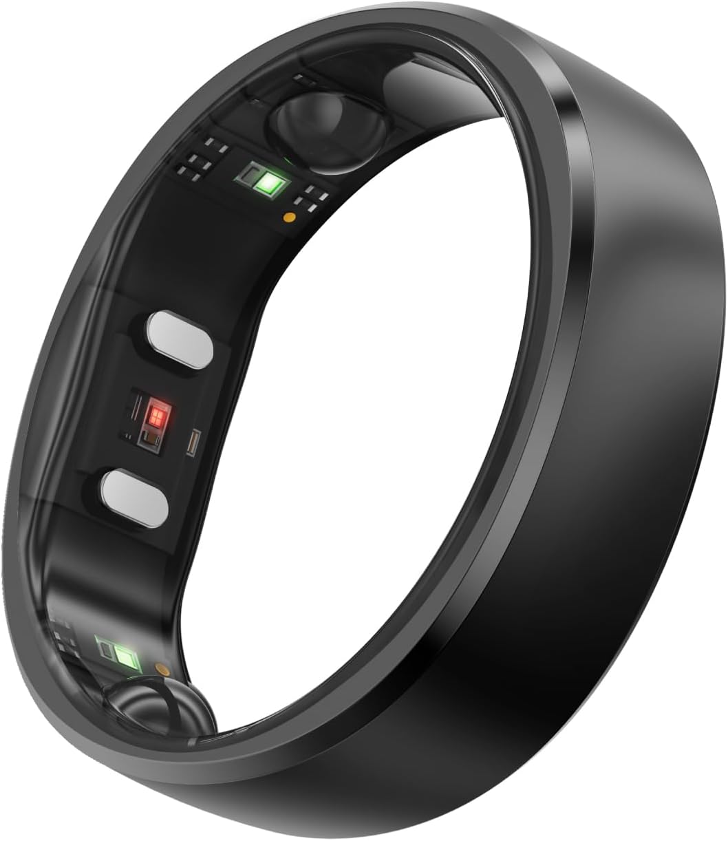 RingConn Gen 2 Smart Ring - Sleep Apnea Monitoring(Black, Size 9)