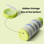 BOTTLE BOTTLE Stainless Steel Bottle with Straw and Pill Box