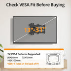 IWORBOARD 24 32 40 42 inch Fixed TV Monitor Wall Mount for 14-42 inch LED LCD Screen,Low Profile Small RV TV Mount, Easy Slim Flat Wall Bracket, Max VESA 200x200mm, 66lbs, Single Stud