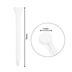 70mm 2 3/4" White Wooden Golf Tees Tee Biodegradable XL Pack of 100