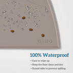 OHMO Silicone Cat Food Mat for Food&Water Bowls, 46x25cm, Honey