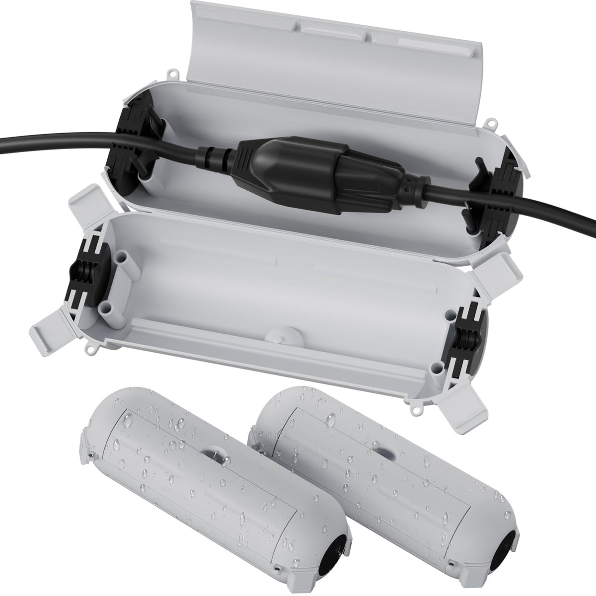[3 Pack] Flemoon Outdoor Extension Cord Safety Cover with Waterproof Seal
