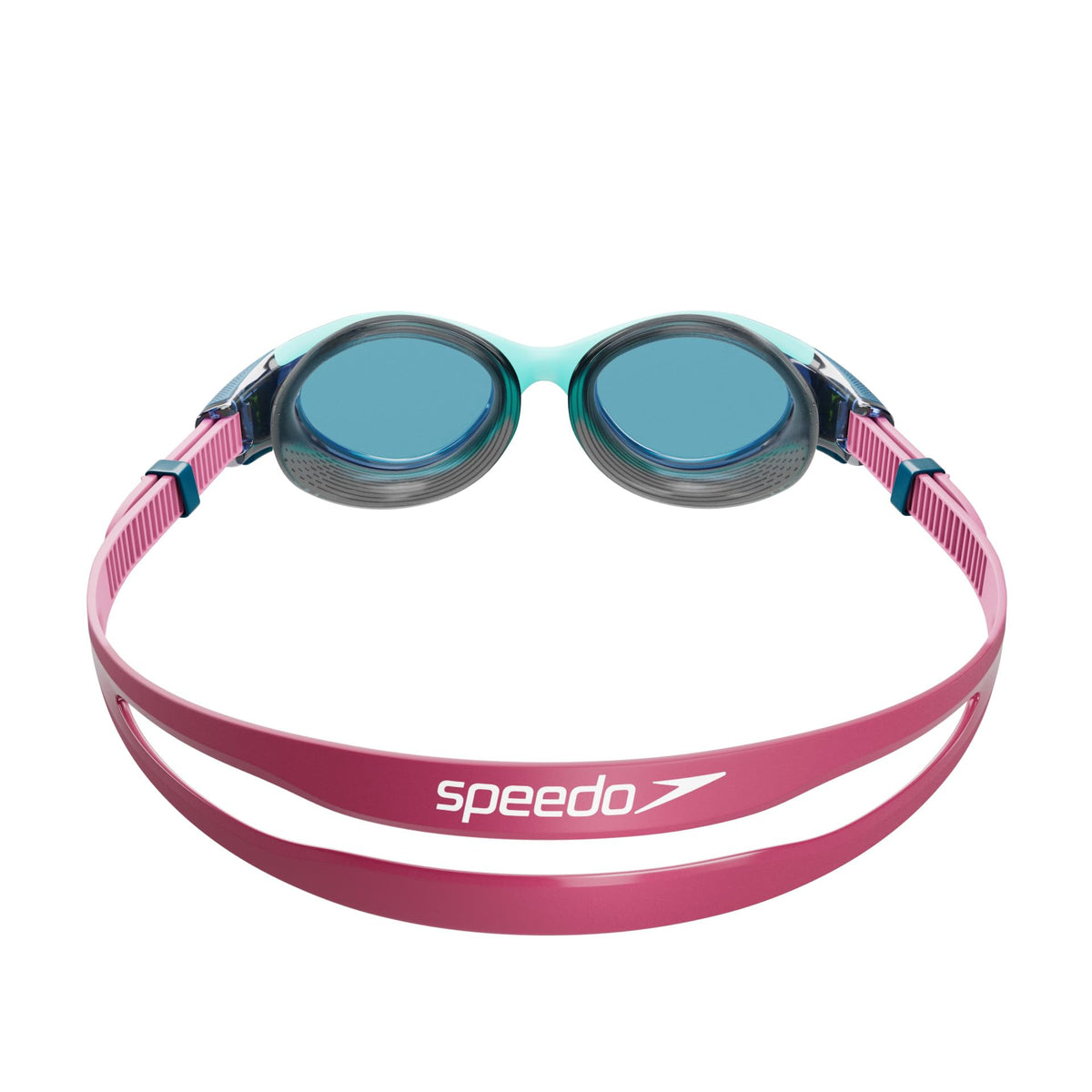 Speedo Damen Biofuse 2.0 Schwimmbrille | Weibliches Design | Patentierter Verstellmechanismus | Anti-Beschlag | Anti-Leck | Comfort Fit Schwimmbrille (1 Stück)