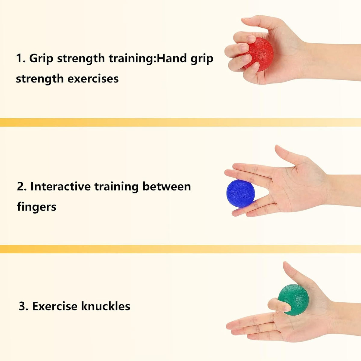 Hand Therapy Squeeze Exercise Stress Balls