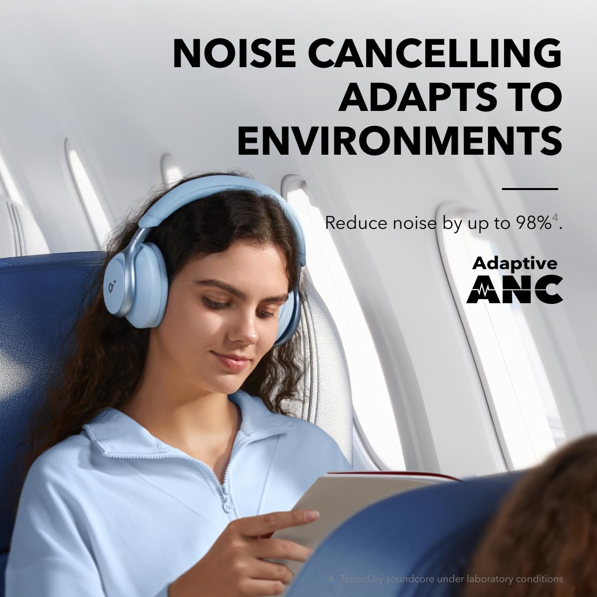 Soundcore Anker Space 2 Bluetooth 6.1 Over-Ear Headphones, Travel-Ready