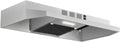 Range Hood 30 inch Under Cabinet, Stainless Steel Kitchen Vent Hood 280CFM, Built-in Kitchen Stove Hood w/Rocker Button Control, Ducted/Ductless Convertible Duct, 2 Speeds Fan, Bright LED Light