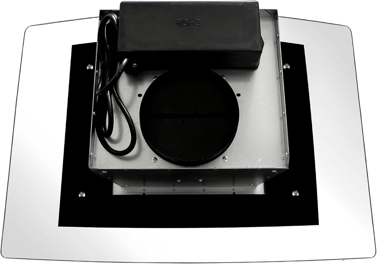 30 in. Lumin Coll 380 CFM Ducted Island Range Hood, LED, Stainless Steel