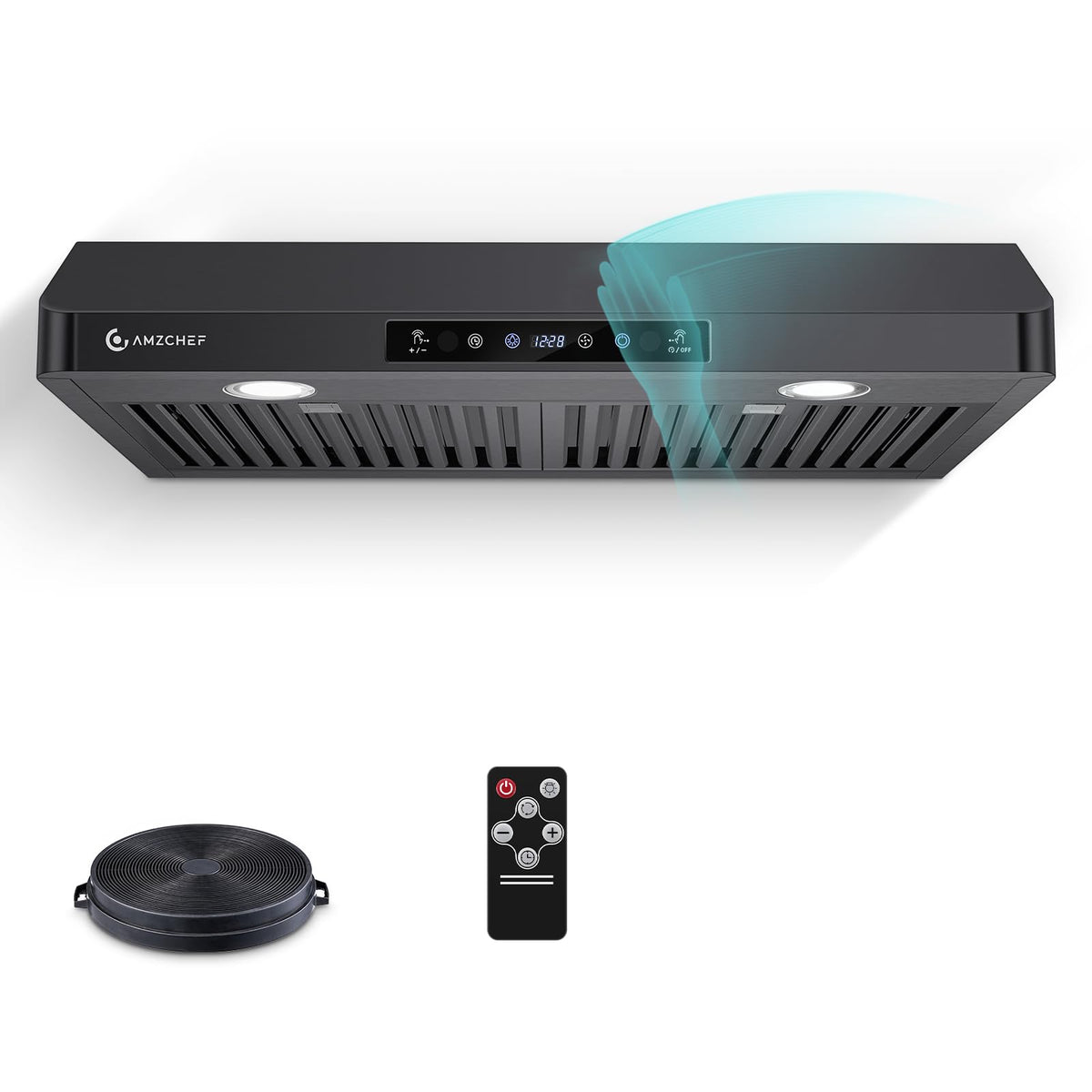 AMZCHEF 30" Under Cabinet Range Hood, 750CFM Stainless Steel Vent Hood
