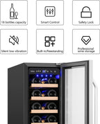 Mini Beverage Refrigerator Cooler -Small Beverage Fridge 1.4cu.ft