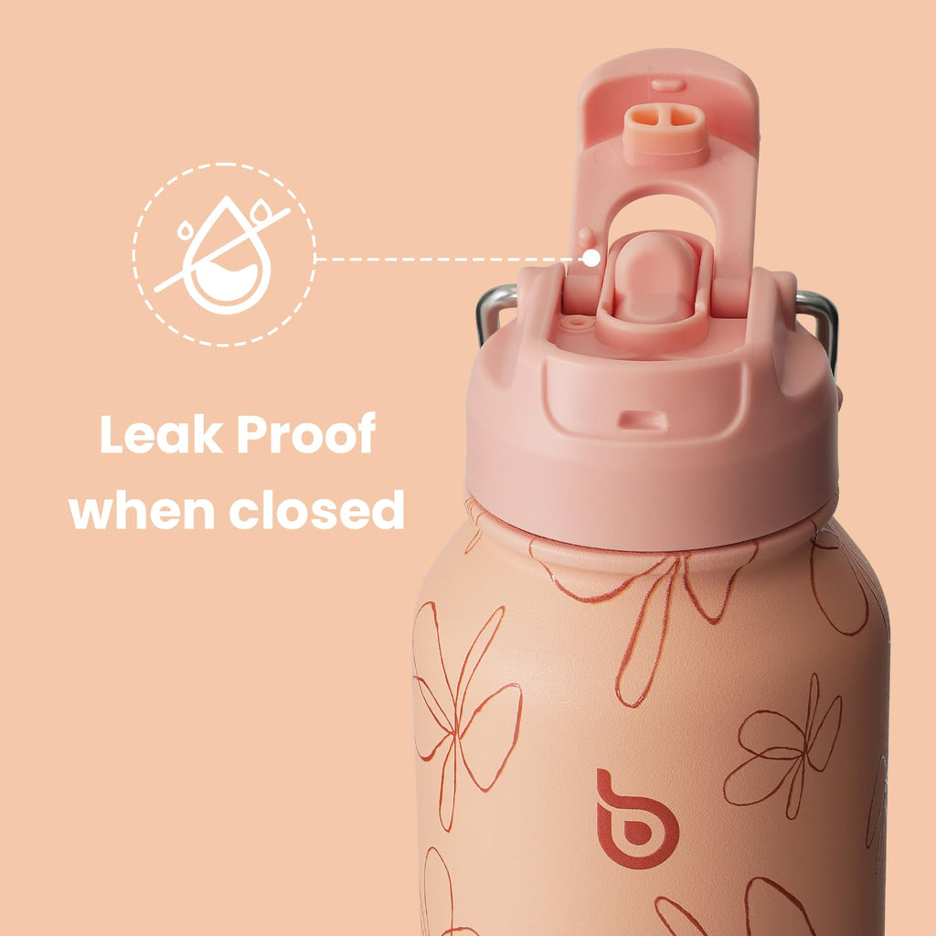 BOTTLE BOTTLE Stainless Steel Bottle with Straw and Pill Box