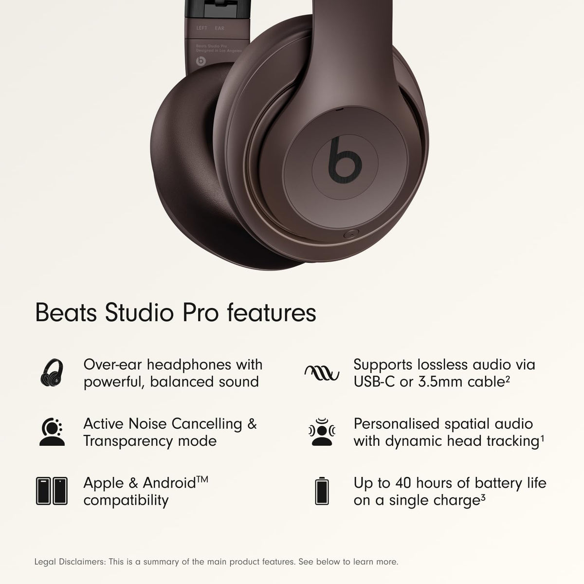 Beats Studio Pro with AppleCare+ for Headphones (2 Years) - Sandstone