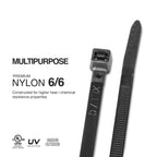 TR Industrial Multi-Purpose Natural Cable Ties, 48 inches, 50 Pack